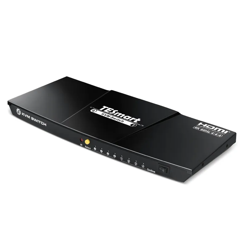 TESmart 4 port HDMI kvm switch usb hub 4k 60 Hz L/R audio output Complaint with HDCP 2.2 kvm switch