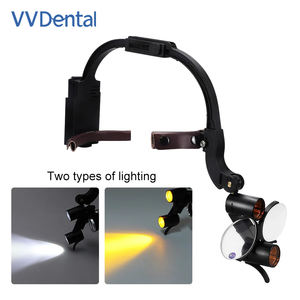 Dokter Gigi lampu depan LED bedah teropong binokular bando pembesar kecerahan Spot lampu depan dapat disesuaikan 3.5X 2.5X - Product Image 6