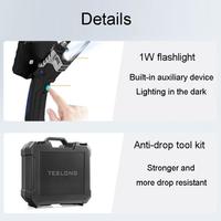Endoscope industriel TESLONG NTS300 à grand écran de 5 pouces, outils de réparation automobile, caméra d'endoscope portable, modèle : objectif unique de 7,6 mm / 3 m