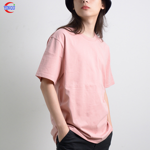 YinQu, venta al por mayor, alta calidad, 240g, 100% algodón, camiseta Unisex, camiseta personalizada con estampado, camiseta en blanco, Camiseta deportiva de manga corta - Product Image 5