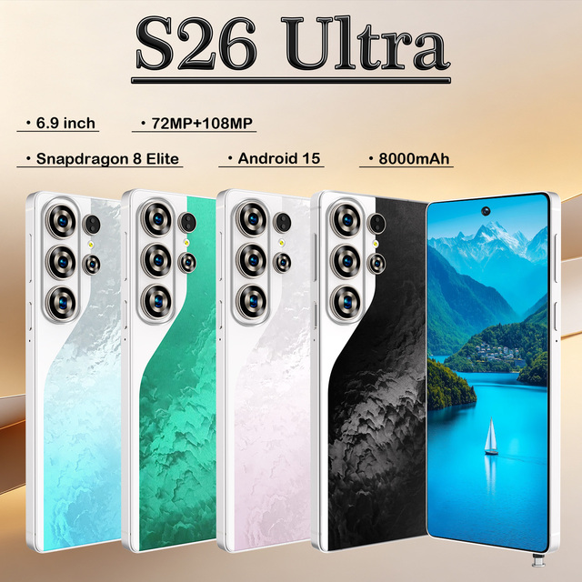 2026 Model S26 Ultra 5G Android Smartphone 7.3 Inch Screen Fingerprint Unlock for Wholesale Mobile Manufacturer