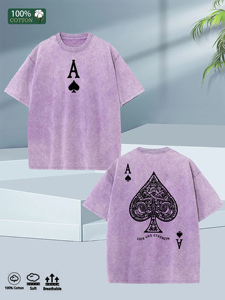 T-shirt da Uomo Stile Street 2025 Oversize 100% Cotone 5 Colori Lavato Morbido Estivo Spedito da <span class=keywords><strong>New</strong></span> <span class=keywords><strong>York</strong></span> - Product Image 2