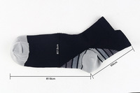Chaussettes de sport rembourrées pour hommes, en Spandex/Polyester/Coton, pour la course et le quotidien, vente en gros de chaussettes chinoises