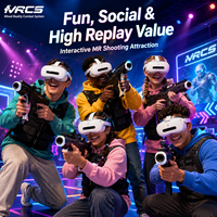Ensemble de jeu de tir interactif en intérieur, casque VR PICO 4 Ultra, lunettes de réalité mixte, réalité augmentée, équipement multijoueur