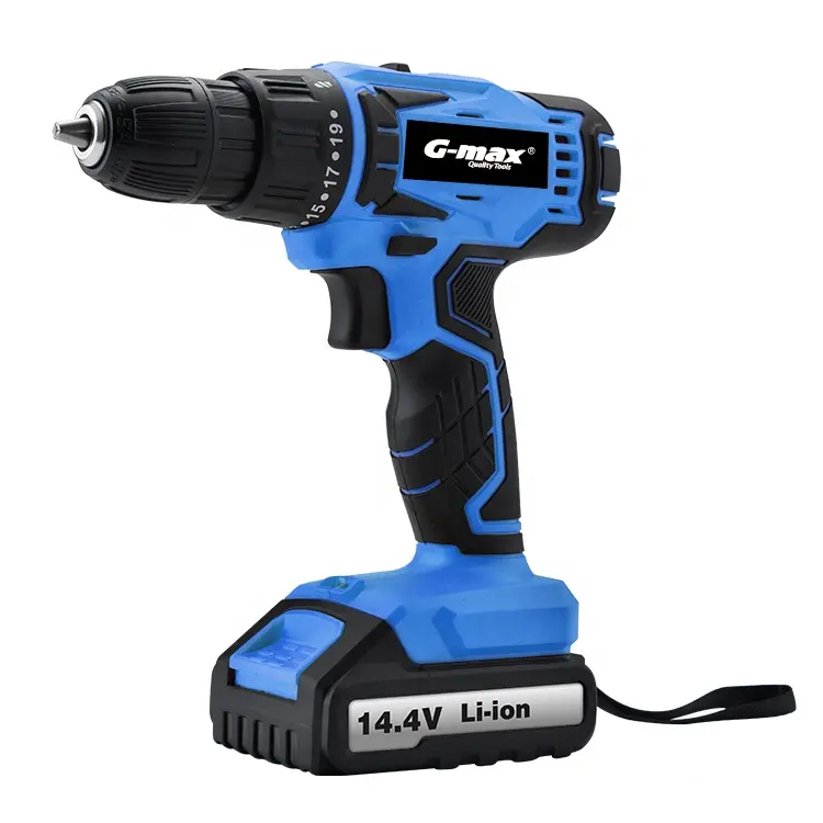 G-Max Power Tools Li-Ion Batterij Power Boor Met Hoge Koppel