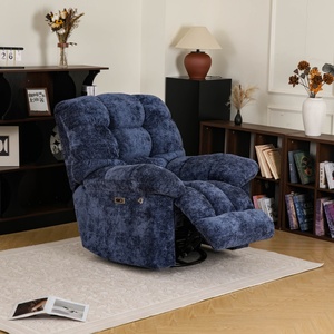 新デザイン売れ筋一人掛けロッキングリクライナーソファ 電動リクライニング 360度回転 特大快適クッション付き - Product Image 4