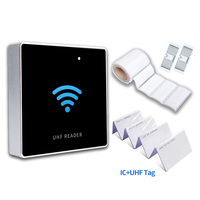 Frecuencia 865 ~ 868/902 ~ 928MHz EPC CLASS1G2/6B USB RS232 Uhf Rfid Reader Control DE ACCESO Lector UHF de escritorio
