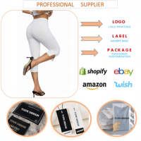 Pantalon slim décontracté taille élastique coupe ajustée 7/8 pour femme - Collection J20 Fashion