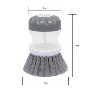 Cepillo Limpiador de Cocina <span class=keywords><strong>Mini</strong></span> para el Hogar al por Mayor con Cerdas Suaves y Dispensador de Jabón para Platos, Depurador de Palma Ecológico de Material PP para Ollas - Product Image 2