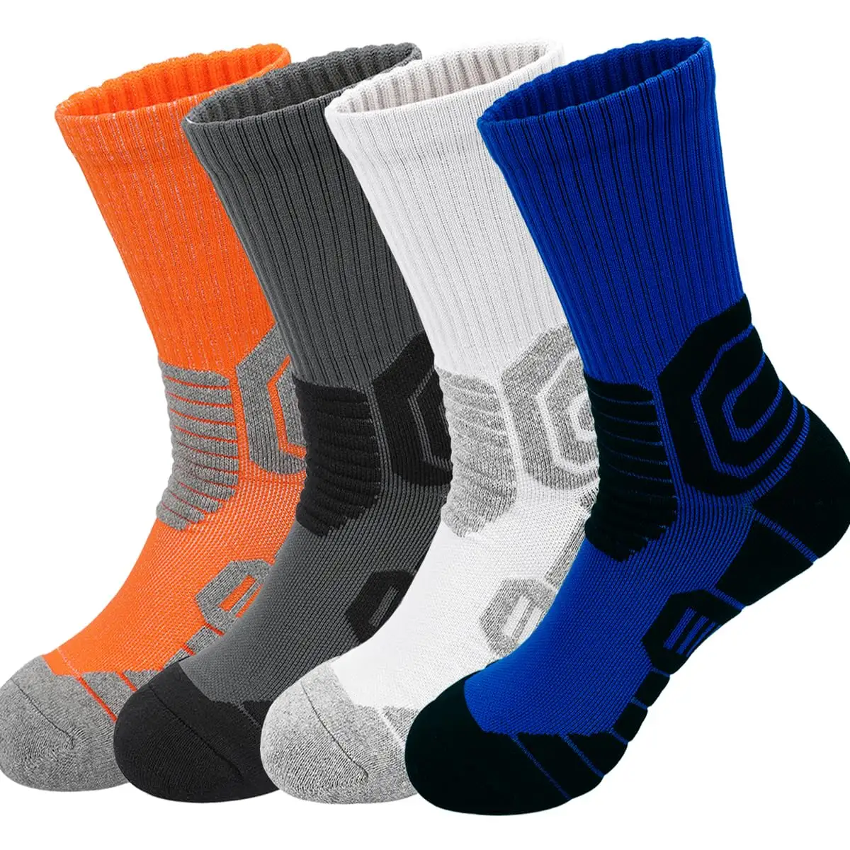 Calcetines deportivos para hombre, calcetines acolchados atléticos de élite para baloncesto, calcetines gruesos para exteriores