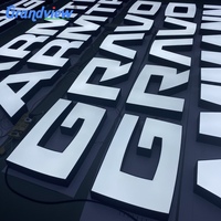 Fabricant de logos lumineux publicitaires, enseigne de magasin LED personnalisée, enseigne extérieure personnalisée en 3D, panneau de logo LED, enseigne commerciale en lettres LED