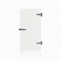 Porte de chambre froide semi-encastrée à charnières, design moderne, approuvée ISO9001, étanche, en acier inoxydable 304, isolée en PU, ouverture latérale