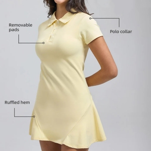 Nouveau polo pour femmes haut de fitness jupe de <span class=keywords><strong>tennis</strong></span> senior vêtements de course d'entraînement de gymnastique et chemise de yoga pour robe de golf et de <span class=keywords><strong>tennis</strong></span> - Product Image 2