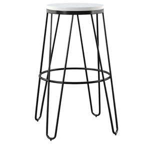Retro Industrial Bar <b>Stool</b> Metal Frame Wooden Top Counter Height <b>Stool</b> for Home Kitchen Island Hotel and Bar - Product Image 1