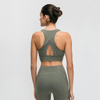 Soutien-gorge de sport respirant sans bretelles pour femmes, grande taille, extensible dans quatre directions, maintien élevé, pour yoga et fitness JYD19109