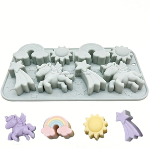 Moldes <span class=keywords><strong>de</strong></span> Silicona para Caramelos <span class=keywords><strong>de</strong></span> <span class=keywords><strong>Unicornio</strong></span> VaryWell para Niños, Moldes <span class=keywords><strong>de</strong></span> Grado Alimenticio para Gomitas, Chocolate, Gelatina, Fondant, Resina <span class=keywords><strong>de</strong></span> Cera - Product Image 1