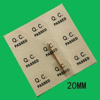 Laser de sécurité holographique personnalisé QC Pass Paper/autocollant d'étiquette en PVC étanche