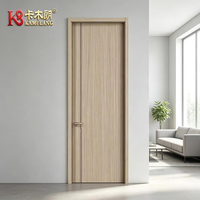 Porte composite moderne en bois massif et polymère, résistante aux déformations, insonorisée, taille personnalisable, pour intérieur, salle de bain, salle à manger, hôtel