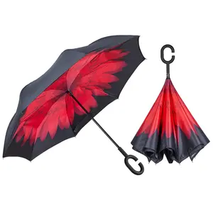 OVIDA Fantastique logo à l'envers personnalisé disjoncteur de <span class=keywords><strong>parapluie</strong></span> de réserve inversé pour <span class=keywords><strong>parapluie</strong></span> de voiture - Product Image 1