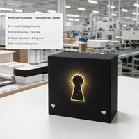 Boîte Cadeau Noire Dorée Étoilée Personnalisable – Style Pliable, Fermeture Rigide – Vente en Gros Direct Usine, Emballage Plat