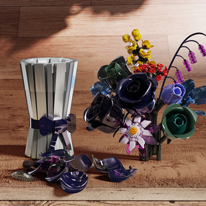 MJI 13039 Nuit Fantôme Vase Cristal Blocs de Construction Fleur Briques Collection Cadeau Jouets - Product Image 4
