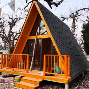 Casa a Telaio ad A Prefabbricata Baita in Legno Modulare da <span class=keywords><strong>Campeggio</strong></span> Mini Cottage Duplex per Hotel e Ristoranti - Product Image 6