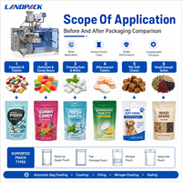 Machine de comptage et d'emballage automatique multicanal pour sachets Doypack de bonbons, suppléments nutritionnels et comprimés molles en forme de fèves de chocolat