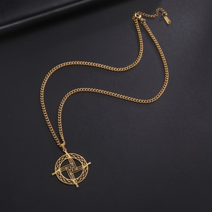 Giorno Brigid collana croce irlanda catena soprannaturale amuleto per donna uomo religione cristiana gioielli di moda gotica - Product Image 4