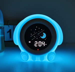 Hạnh Phúc Jack Ngủ Huấn Luyện Viên Thông Minh Kỹ Thuật Số Báo Động Trẻ Em Ngủ Huấn Luyện Viên Đồng Hồ Báo Thức Với Ánh Sáng Ban Đêm - Product Image 4