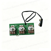 Sistem Pickup Gitar Akustik Aktif B-BAND dengan Preamp EQ 3-Band, Kit Pickup Gitar Lengkap untuk Gitar Akustik Senar Baja