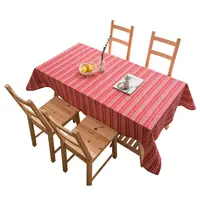 Nappe de table en coton, style café de noël, linge de table pour tables rectangulaires, 1 pièce