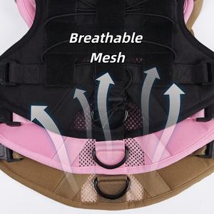 Harnais pour <span class=keywords><strong>chien</strong></span> de travail en extérieur, maille respirante avec clip frontal et point d'attache pour laisse - Product Image 4