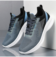Chaussures de course pour hommes de haute qualité, élégantes, confortables, légères, respirantes, imperméables, à lacets, avec empeigne en tissu extensible