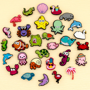 Dijes de PVC 2D Personalizados de Criaturas Marinas, Lindos Dijes de Pulpo, Delfín y Tortuga <span class=keywords><strong>para</strong></span> Niños y Adultos, Decoraciones <span class=keywords><strong>para</strong></span> Fiestas en la Playa - Product Image 4