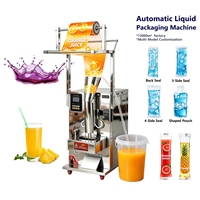 Machine d'emballage automatique auto-amorçante pour liquides, pour ligne de remplissage de sachets de jus, de boissons, de lait, de sucettes glacées et d'électrolytes