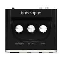 Behringers UMC2 Audiophile 2x2 USB Audio Interface Dengan Midas Mic Preamplifier Sound Card