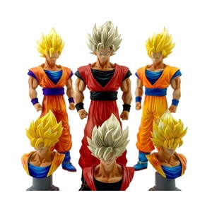 Statue de Son Goku Super Saiyan à double tête interchangeable, figurine d'anime, décoration, figurine de décoration, <span class=keywords><strong>Dragon</strong></span> Balls First - Product Image 1