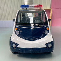 JINWO Voiture de patrouille électrique 4 places 48V 4000W, châssis antirouille, bus de sécurité et de tourisme pour zones scéniques