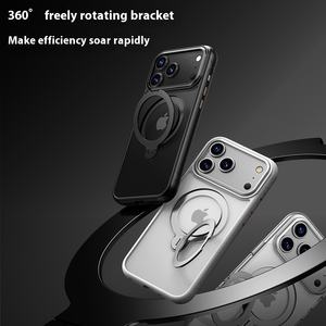 หรูหราสำหรับเคสโทรศัพท์มือถือ Apple 17Air หมุนได้กรอบ Ai ปุ่มเข้ากันได้กับความรู้สึกผิว IPhone17promax เคสโทรศัพท์มือถือ - Product Image 4