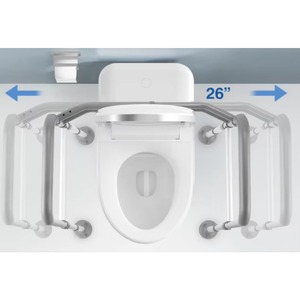 Disable plastic raised toilet seat chair with handle Toilet booster Factory Direct Raised Toilet For Elderly - Product Image 5