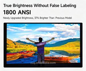 โปรเจคเตอร์อัจฉริยะ 1800ANSI 1080P Full HD 4k ทีวีความเร็วสูงพร้อมแอปพลิเคชันสด 4D Wi-Fi 6 ขนาด 300 นิ้ว แบบพกพา - Product Image 2