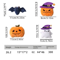 Peluche de chat d'Halloween - Modèles interactifs de chauves-souris fantômes et de citrouilles à mâcher B06312 ; Vente en gros disponible
