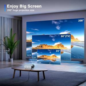 Máy chiếu bỏ túi xách tay M6 rạp chiếu phim tại nhà Rạp chiếu phim 3D <span class=keywords><strong>HD</strong></span> 380 ANSI Máy chiếu LED 720P tập trung thủ công máy chiếu 32-150 inch - Product Image 4