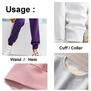 RTS % 95% pamuk % 5% Spandex 2X 2 ribana örgü kumaş yaka/manşet/etek için - Product Image 4