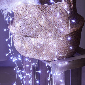 Décorations de Noël extérieures <span class=keywords><strong>220V</strong></span> 10m 100L <span class=keywords><strong>micro</strong></span> rgb <span class=keywords><strong>led</strong></span> PVC fil mariage fée <span class=keywords><strong>guirlande</strong></span> lumineuse - Product Image 6
