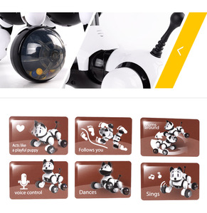 OEM niños inteligentes rc perro robot <span class=keywords><strong>de</strong></span> <span class=keywords><strong>juguete</strong></span> <span class=keywords><strong>de</strong></span> control <span class=keywords><strong>de</strong></span> voz mascota electrónica con cantar y bailar - Product Image 3