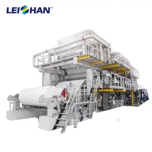 Complete Set Small Scale Waste Paper Recycling Plant Toilet Tissue Paper Roll Making Machine