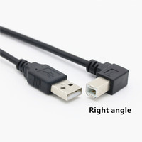 Câble Usb 2.0 mâle vers usb-a, 90 degrés, angle droit/gauche, personnalisé, longueur broches, pour imprimante