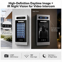 Système d'interphone vidéo intelligent IP avec appel bidirectionnel, déverrouillage à distance via l'application Tuya, reconnaissance faciale, écran tactile 7/10 pouces, pour immeuble d'appartements