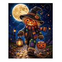 Fournisseur direct d'usine : Articles de décoration pour événements d'Halloween, artisanat, citrouille, peinture diamant 5D, perles, effeuilleur d'Halloween
